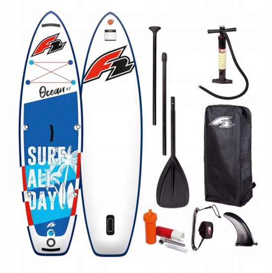F2 Ocean Boy 9'2" Blue opblaasbaar SUP board
